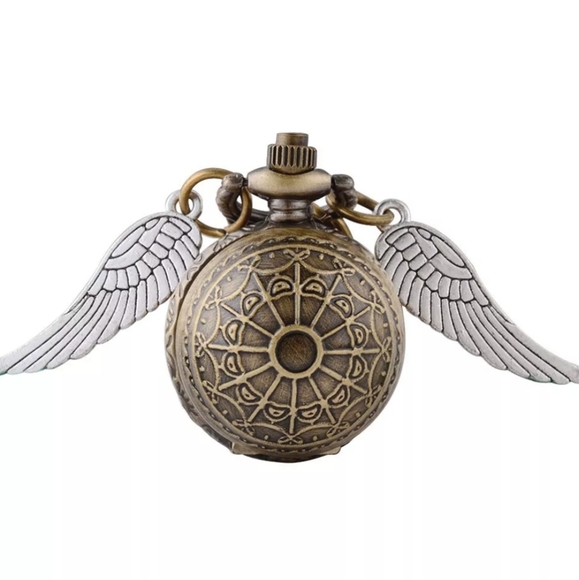 🔥SALE🔥 Harry Potter Dumbledore Watch Golden Snitch Necklace - Picture 7 of 8